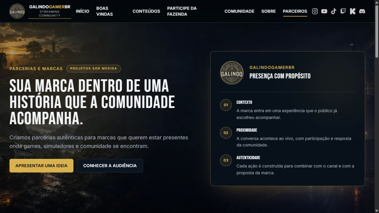 Parcerias e ativações de marca